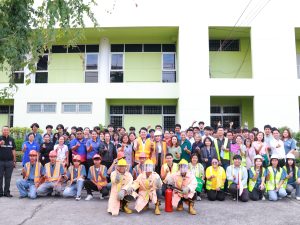 โครงการอบรมเชิงปฏิบัติการฝึกซ้อมดับเพลิงและหนีไฟ อาคารสำนักวิทยบริการและเทคโนโลยีสารสนเทศ